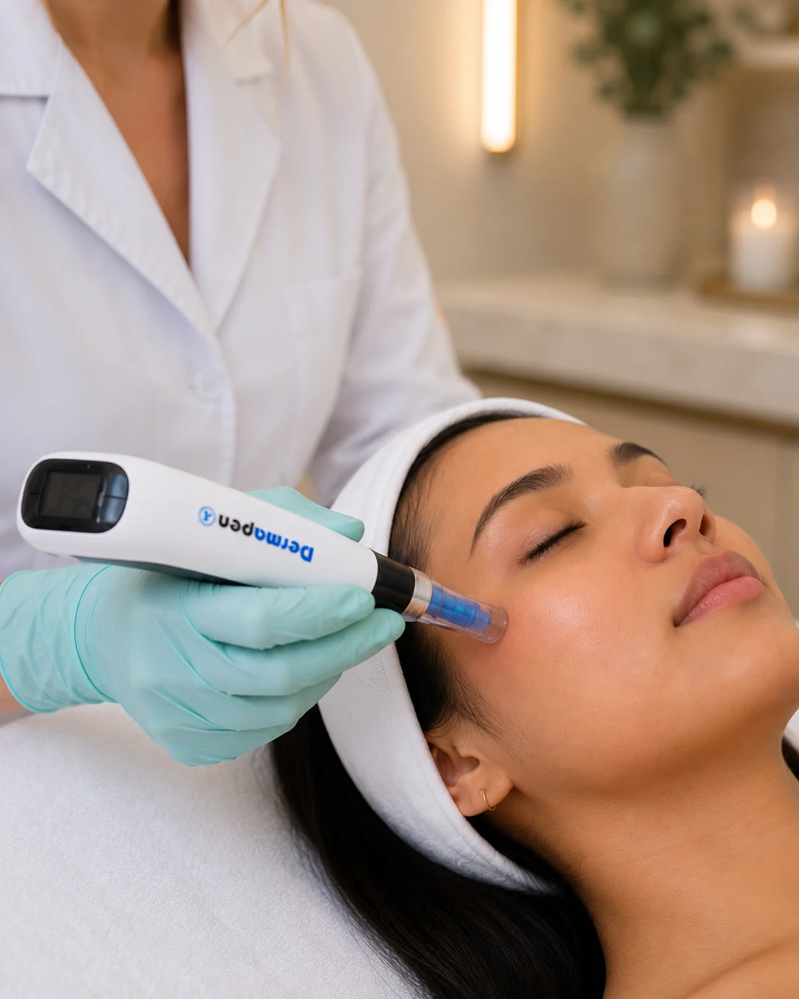 DP4 microneedling detail for the luma Smooth + Brilliant stack